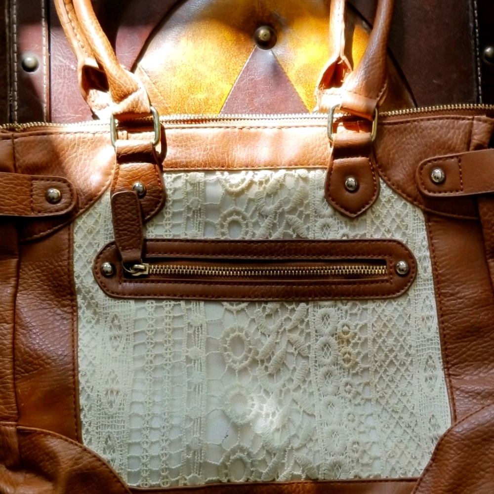Lace front handbag
